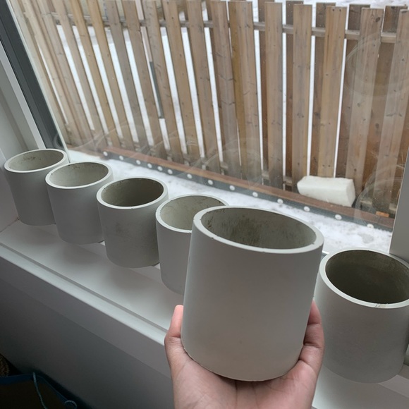 Set of 3 Multi-Purpose Concrete pot - Picture 2 of 3